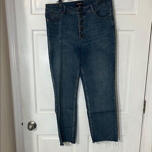 Kenneth Cole Button Fly Ankle Jeans